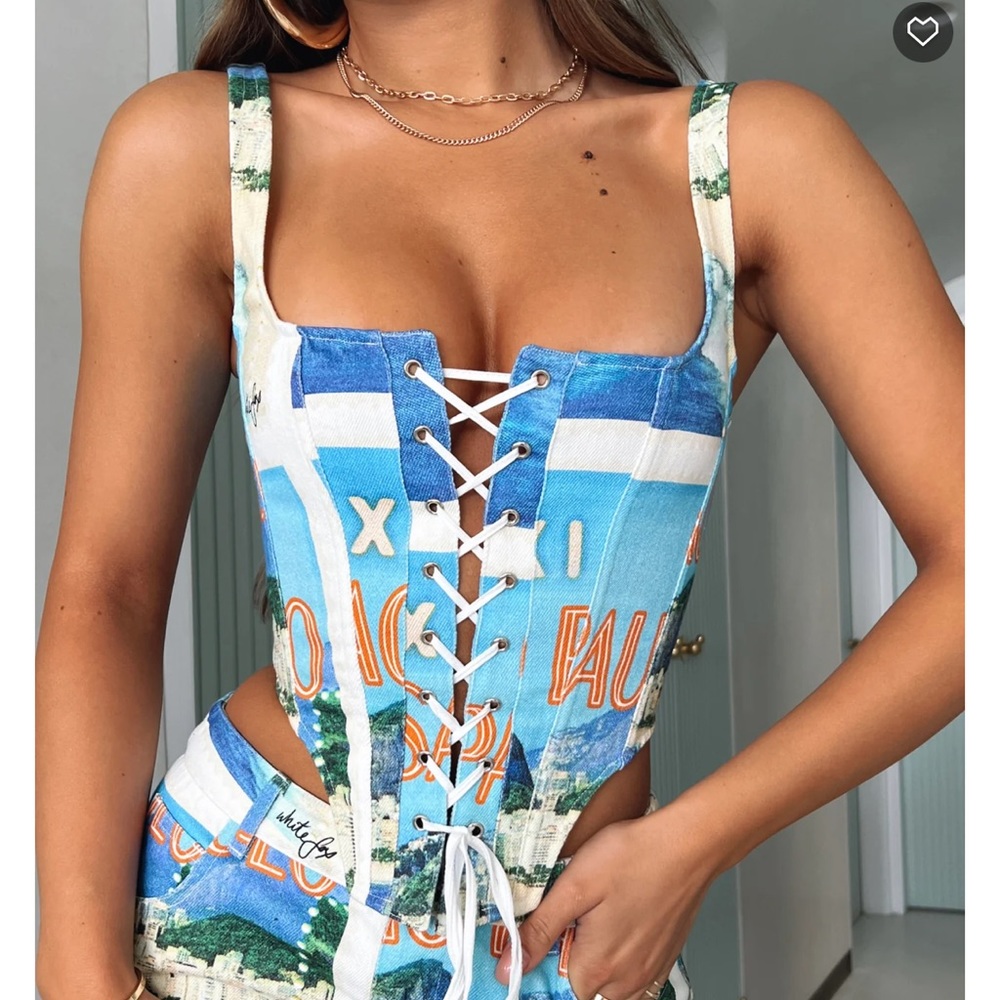 White fox boutique Good News Bustier São Paulo small